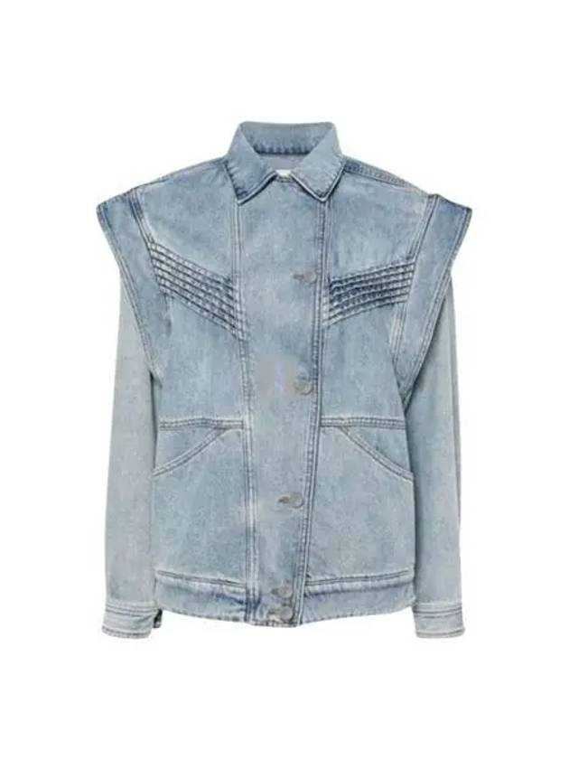 Hamon Denim Jacket Ice Blue - ISABEL MARANT - BALAAN 2