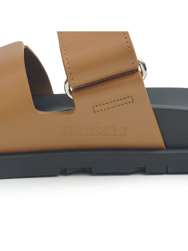 Chypre Calfskin Sandals Natural - HERMES - BALAAN 8