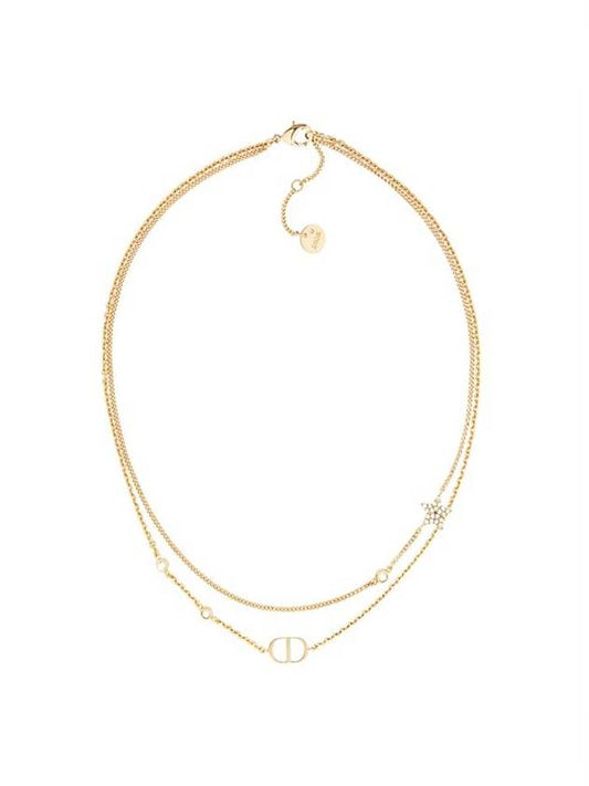 Petit CD Double Necklace Gold - DIOR - BALAAN 1