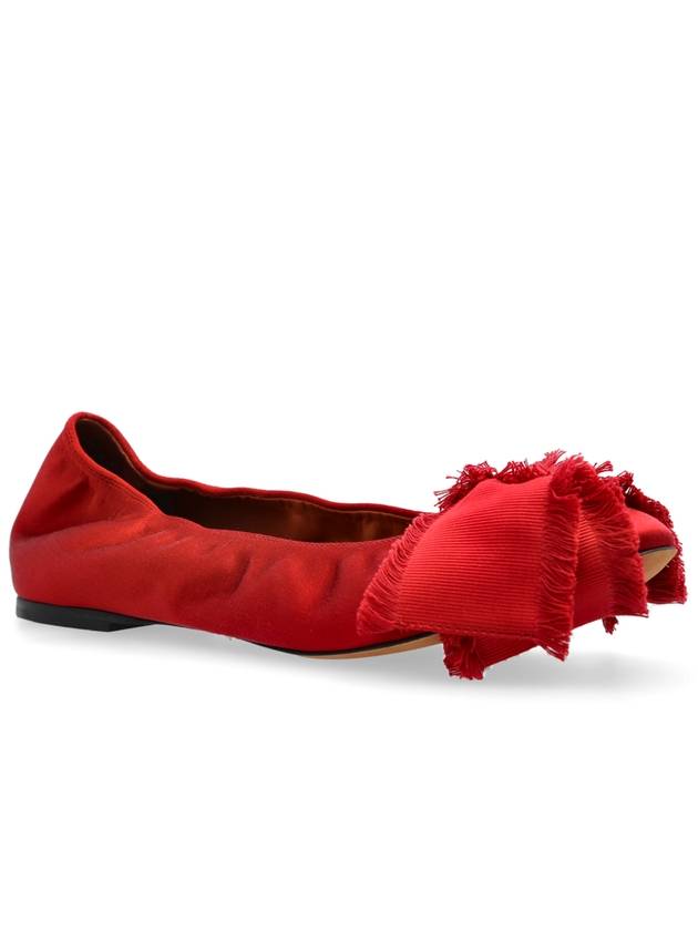 Lanvin Satin Ballet Flats, Women's, Red - LANVIN - BALAAN 4