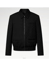 1AFVVD Monogram Jacquard Wool Jet Pocket Blouson Jacket - LOUIS VUITTON - BALAAN 1