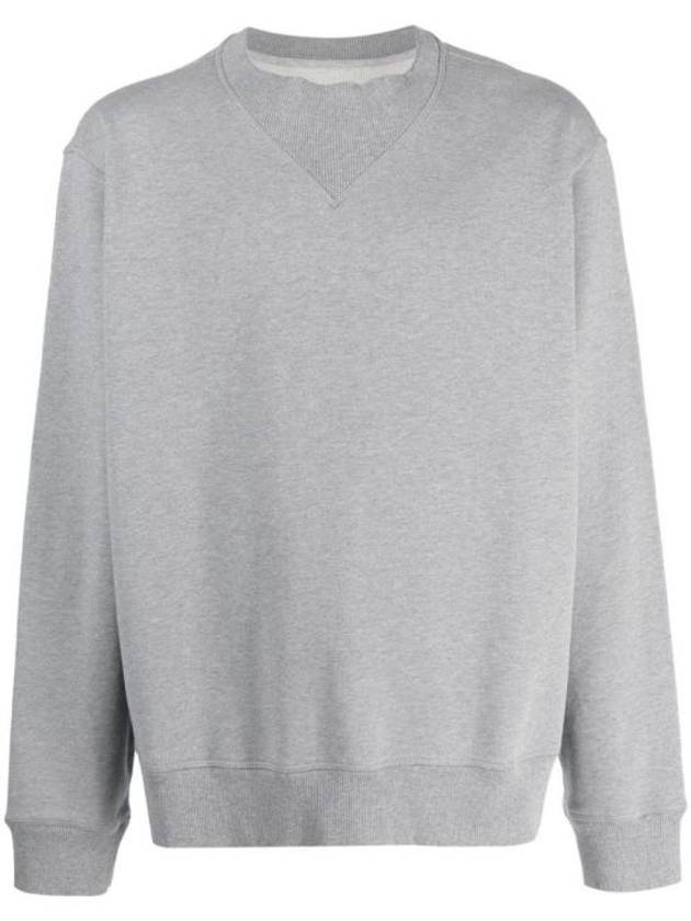 Oversized Elbow Patch Cotton Sweatshirt Grey - MAISON MARGIELA - BALAAN 2