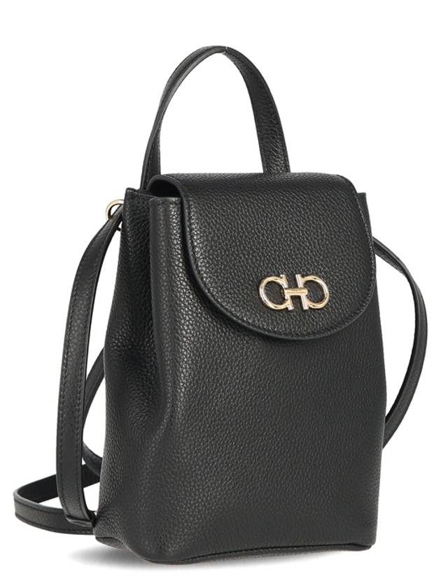 Salvatore Gancini mini bag black - SALVATORE FERRAGAMO - BALAAN.