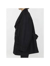 Oversized Caban Double Breasted Coat Black - MAISON MARGIELA - BALAAN 5