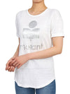 Koldi Linen Short Sleeve T-Shirt White - ISABEL MARANT ETOILE - BALAAN 6