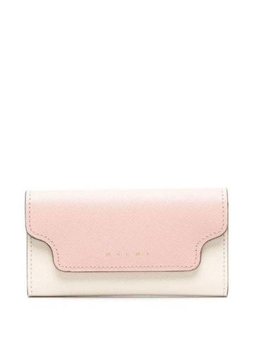 two-tone leather key holder PCMO0017U1LV520 - MARNI - BALAAN 1