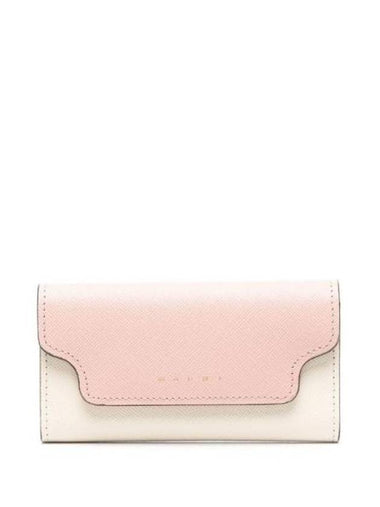 two-tone leather key holder PCMO0017U1LV520 - MARNI - BALAAN 1