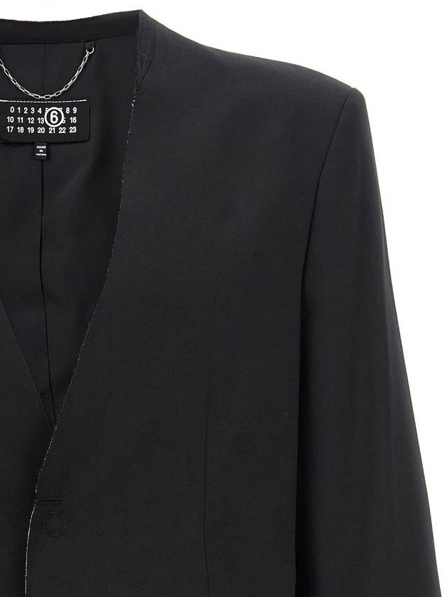 Mm6 Maison Margiela Single-Breasted Blazer - MAISON MARGIELA - BALAAN 3