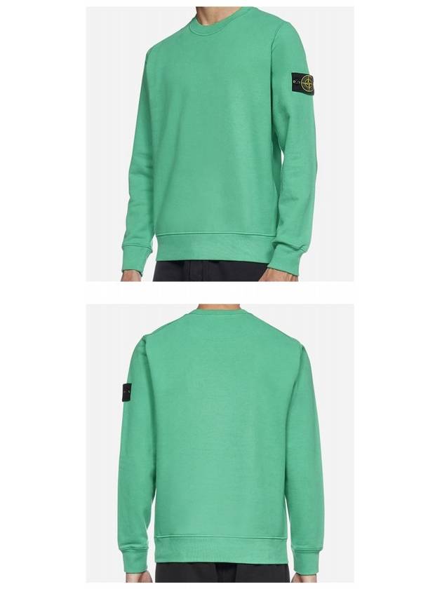 Wappen Patch Crewneck Sweatshirt Green - STONE ISLAND - BALAAN 6