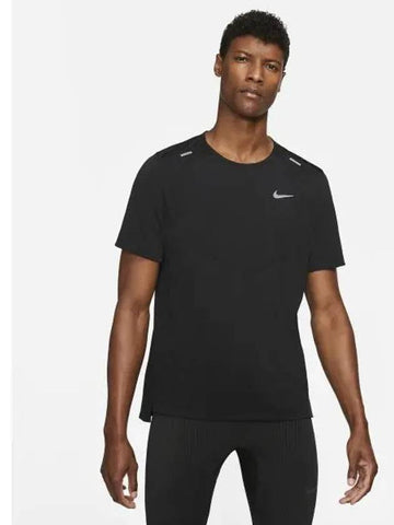 Dry fit rise 365 short sleeve running top M black CZ9185 013 - NIKE - BALAAN 1