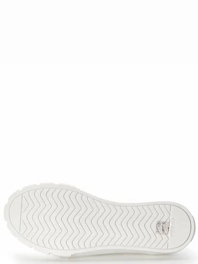 Men's Gabardine Fabric Low Top Sneakers White - PRADA - BALAAN 5