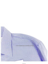 Backstitch Striped Long Sleeve Shirt Blue - MAISON MARGIELA - BALAAN.