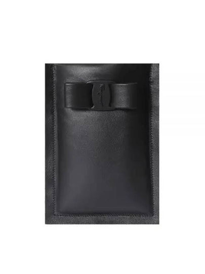 Viva Bow Phone Case Cross Bag Black - SALVATORE FERRAGAMO - BALAAN 2