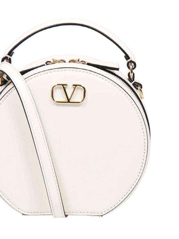 V Logo Signature Round Mini Bag Ivory - VALENTINO - BALAAN 5