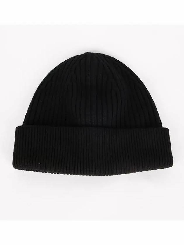 Embroidered Logo Wool Beanie Black - LOEWE - BALAAN 3