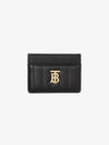 Quilted Leather Lola Card Case Black Light Gold - BURBERRY - BALAAN 2