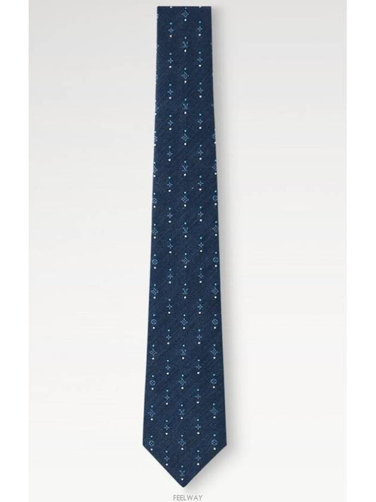 Men's Dot On Eclipse Tie Navy - LOUIS VUITTON - BALAAN 2