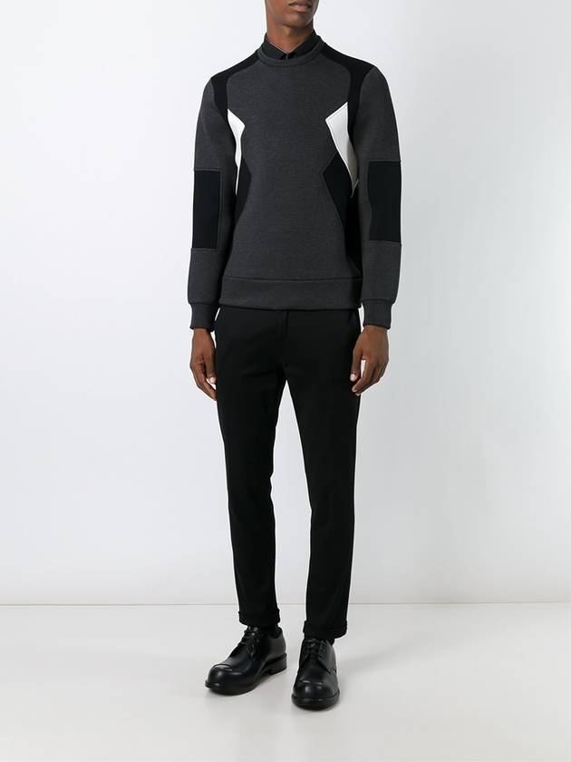 Neoprene Color Block Sweatshirt - NEIL BARRETT - BALAAN 5