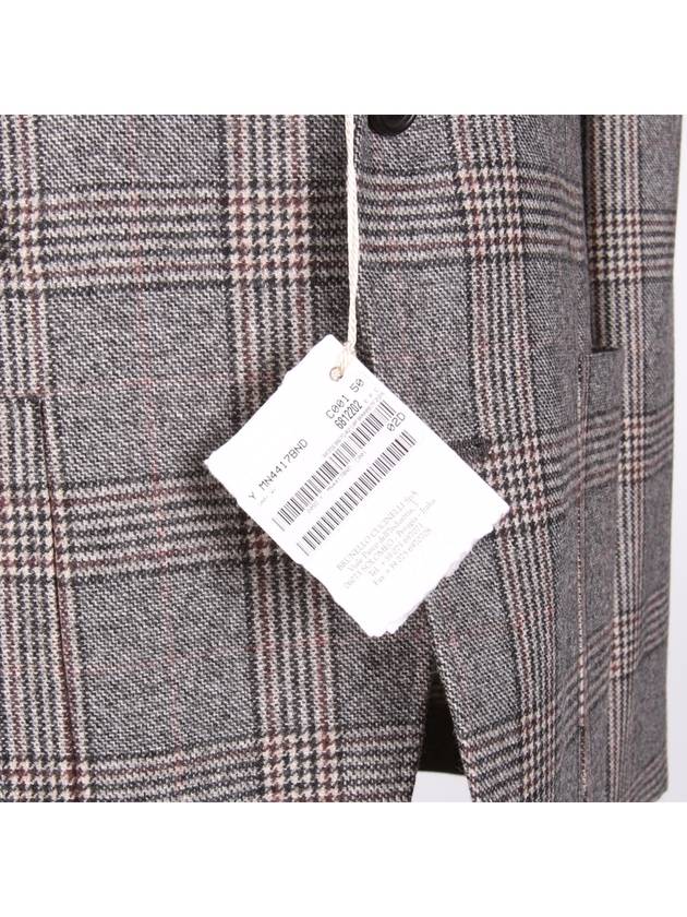 MN4417BND Virgin wool check blazer - BRUNELLO CUCINELLI - BALAAN 7