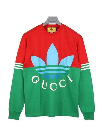 x Adidas Men s Logo Long Sleeve T Shirt 722947 XJE1I 6167 1059951 - GUCCI - BALAAN 1