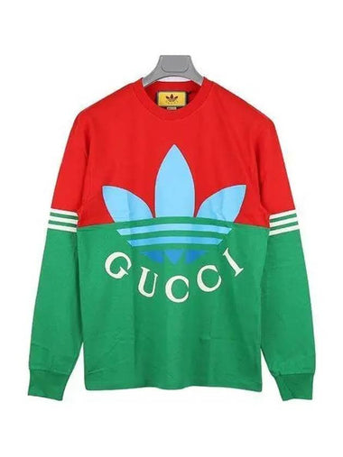 Adidas Men's Logo Long Sleeve T Shirt - GUCCI - BALAAN 1