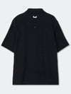 Wrikle Emboss Open Collar Shirt_Black - KINETO - BALAAN 4