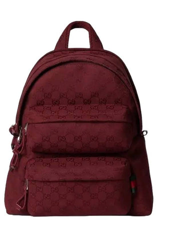 Logo Medium GG Canvas Backpack Red - GUCCI - BALAAN 1