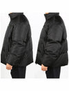 Medium-Length Re-Nylon Reversible Down Padded Jacket Black - PRADA - BALAAN 4