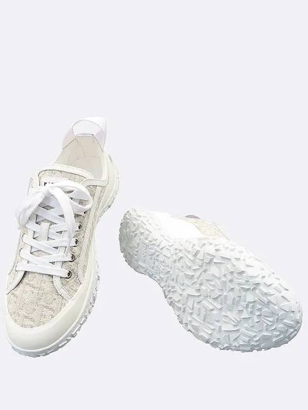 Unused 3SN277ZJW White Color Leather Oblique Low Top Sneakers 40 250MM - DIOR - BALAAN 3