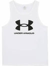 UA Sports Style Logo Sleeveless White - UNDER ARMOUR - BALAAN 3