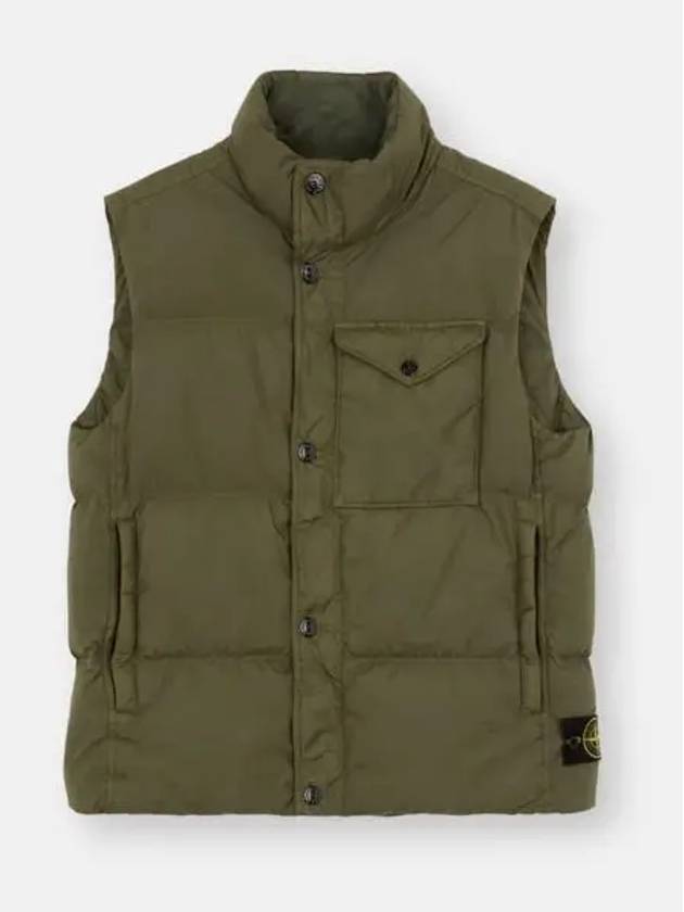 Crinkle Reps R-NY Down Vest Green - STONE ISLAND - BALAAN 2