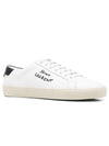 Court Classic Black Tab Low Top Sneakers White - SAINT LAURENT - BALAAN 3