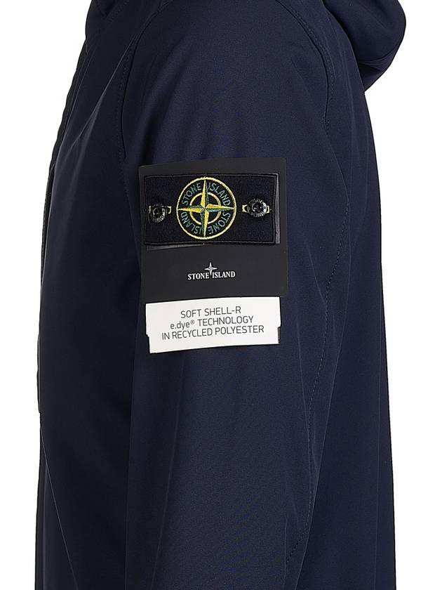 Men's Wappen Patch Hooded Jacket Navy - STONE ISLAND - BALAAN 9