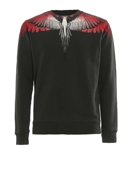 Men's Red Wings Sweatshirt Military Green - MARCELO BURLON - BALAAN 1