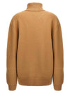 Logo Knitted Wool Turtleneck Camel - A.P.C. - BALAAN 3