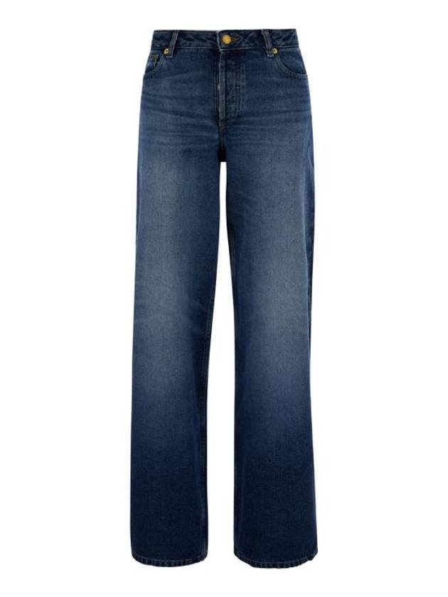 Elisabeth Straight Wide Jean Blue - A.P.C. - BALAAN 1