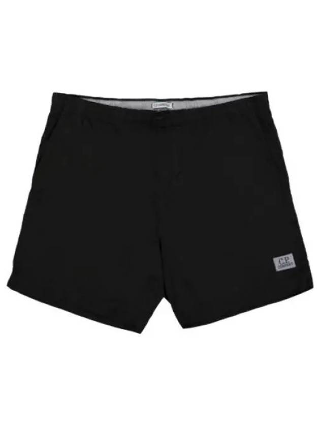 Eco-Chrome R Logo Patch Swim Shorts Black - CP COMPANY - BALAAN 2