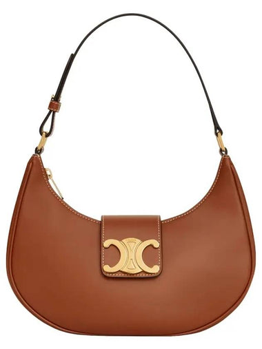 Ava Triomphe Smooth Calfskin Shoulder Bag Tan - CELINE - BALAAN 1