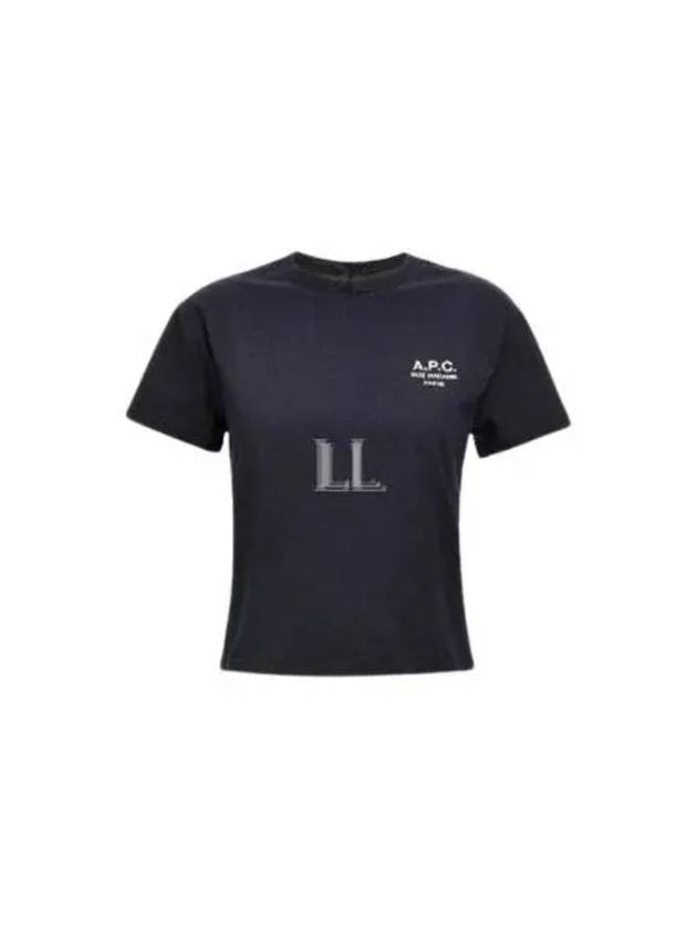 Boxy Rue Madame Short Sleeve T-Shirt Navy - A.P.C. - BALAAN 2