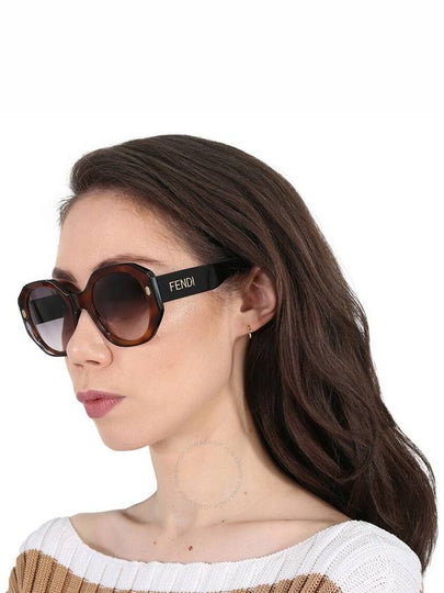 Fendi Gradient Smoke Geometric Ladies Sunglasses FE40045I 53B 54 - FENDI - BALAAN 2