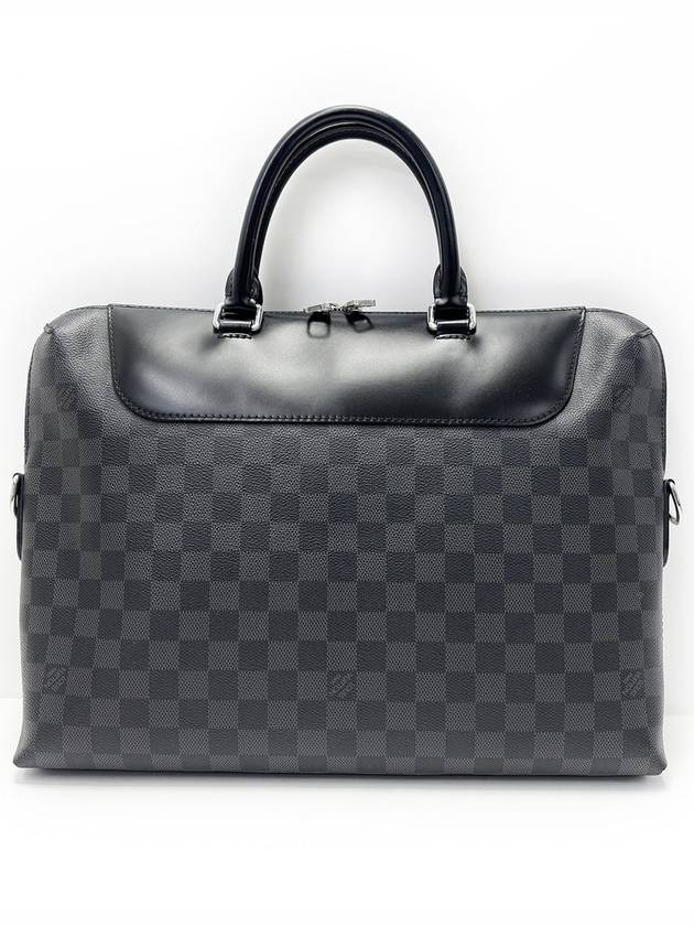 Black Damier Documeng Jour Men s Briefcase 4VLVB21430 - LOUIS VUITTON - BALAAN 3