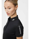 Women's Tour Tech Golf Polo Black - J.LINDEBERG - BALAAN 6