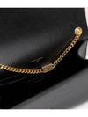 Monogram Kate Chain Gold Hardware Medium Cross Bag Black - SAINT LAURENT - BALAAN 7