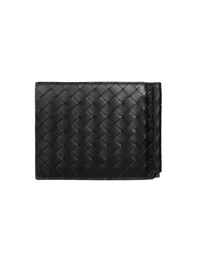 Intrecciato Money Clip Card Wallet Black - BOTTEGA VENETA - BALAAN 2