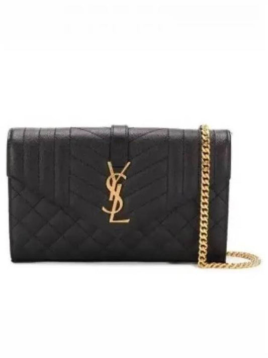 Cassandre Monogram Chain Cross Bag Black - SAINT LAURENT - BALAAN 2