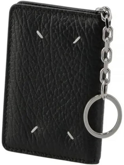 4 Stitch Keyring Card Wallet Black - MAISON MARGIELA - BALAAN 2