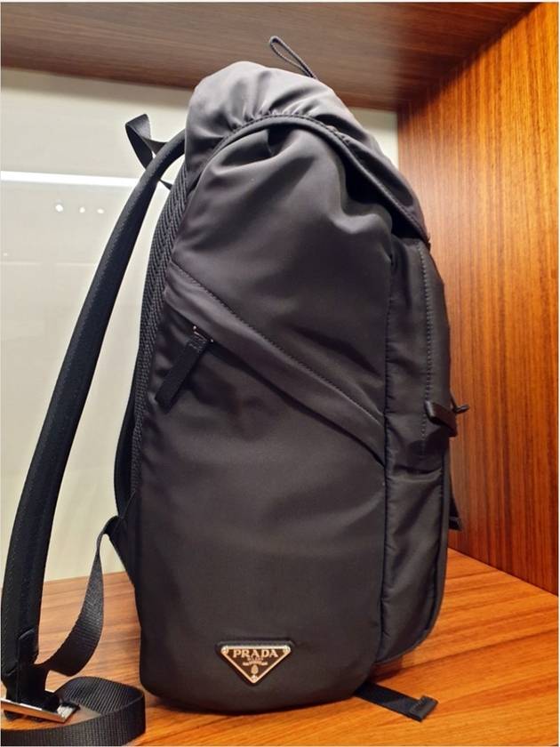 Triangle Logo Tesuto Nylon Backpack Black - PRADA - BALAAN 3