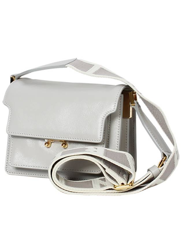 Women's Mini Trunk Soft Shoulder Bag Stone - MARNI - BALAAN 2