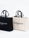 Small Canvas Tote Bag Beige Black - GIVENCHY - BALAAN 7