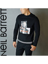 Men's Brutus Print Sweatshirt Black - NEIL BARRETT - BALAAN 2